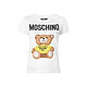 MOSCHINO 泰迪熊贴纸印花T恤 修身版