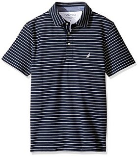 NAUTICA 诺帝卡 Slim Fit Striped男士条纹POLO