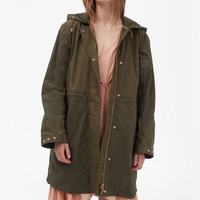 French Connection MILI CANVAS 女士连帽风衣