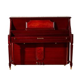 heintzman海资曼钢琴123ab家用专业演奏立式钢琴酒红色哑光直腿原声