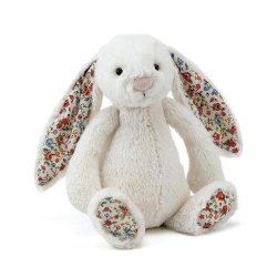 JELLYCAT 邦尼兔 经典害羞系列 毛绒公仔 中号  31cm （碎花玫瑰色/碎花米色）