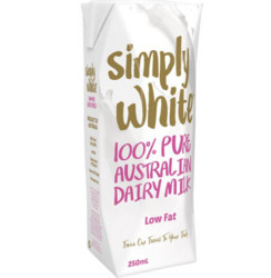 Simply white 低脂UHT牛奶 250ml *2件