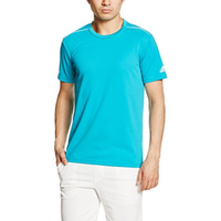 adidas 阿迪达斯 男士运动T恤 DJP82 蓝色/白色 XL