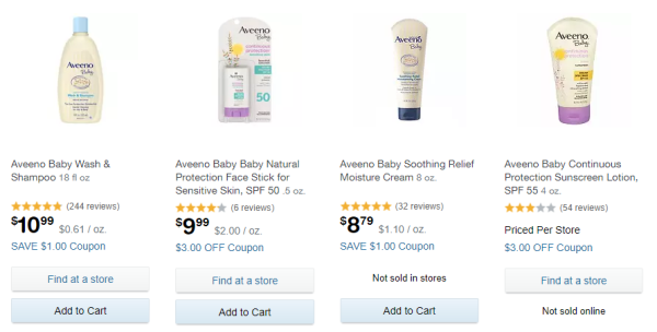 Walgreens 精选母婴保健用品 独立日促销 含comotomo、Aveeno等品牌