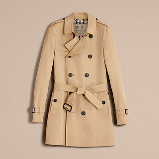 BURBERRY 博柏利 Mid Sandringham 男士中长款风衣