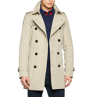 BURBERRY 博柏利 Mid Sandringham 男士中长款风衣