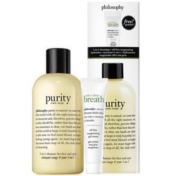 Philosophy 三合一 草本精华洁面乳 240ml+活氧无油保湿啫喱 15ml *2套