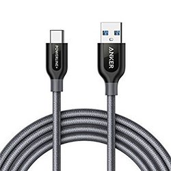 Anker PowerLine+ USB-C to USB 3.0 尼龙编织数据线 (6英尺，约1.8米) *2件