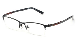 HAN HN42047 不锈钢光学眼镜架 + 1.56全天候防蓝光非球面树脂镜片