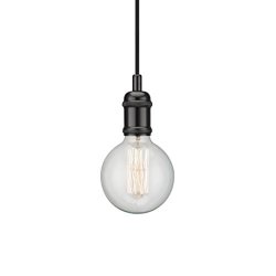 Nordlux 48973001 Alton 35 - Lampadario a sospensione singolo, in ottone e vetro opale nero