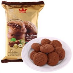 【京东超市】马来西亚进口 TATAWA 软陷曲奇饼干 榛果巧克力味 120g *3件