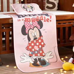 迪士尼宝宝 数码印花冰丝凉席+凉枕 粉色
