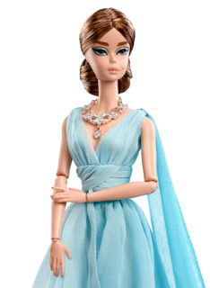 Barbie 芭比 Fashion Model Collection 蓝色晚礼服款