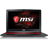 MSI 微星 GL62M 7RDX-1642CN 15.6英寸游戏本（i5-7300HQ、8GB、128GB+1TB、GTX 1050Ti 4G）