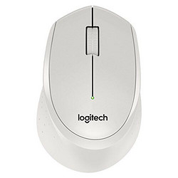 Logitech 罗技 M330无线静音鼠标 白色