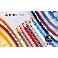 uni 三菱铅笔 MITSUBISHI PENCIL 三菱铅笔 K88036CP 36色 油性彩色铅笔