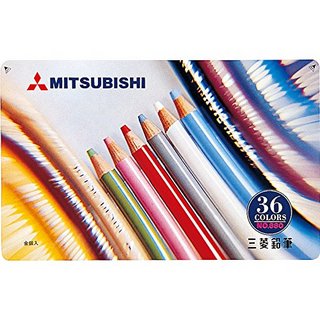 uni 三菱铅笔 MITSUBISHI PENCIL 三菱铅笔 K88036CP 36色 油性彩色铅笔