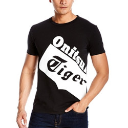 Onitsuka Tiger 鬼塚虎 Onitsuka Tiger 鬼塚虎 OKT067 印花LOGO男式短袖运动T恤