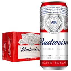 Budweiser 百威 啤酒 500ml*18听  *3件 +凑单品