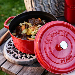 Staub 经典系列 珐琅铸铁炖锅 20cm 樱桃红