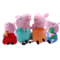Peppa Pig 小猪佩奇 一家四口 小号套装（无盒） *3件