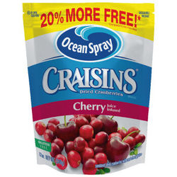 美国进口 优鲜沛Ocean Spray Craisins 蔓越莓干 樱桃味 340g*5
