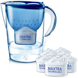 BRITA 碧然德 金典系列 滤水壶 3.5L Marella 蓝色 一壶六芯装