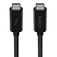 Belkin 3-Foot USB-C to USB-C (Type C to Type C) Thunderbolt 3 Cable, Compatible with Thunderbolt 3 and USB 3.1