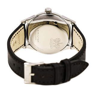 HAMILTON 汉米尔顿 永恒经典系列 H38415581 男士机械手表 38mm 银盘 棕色皮革表带 圆形