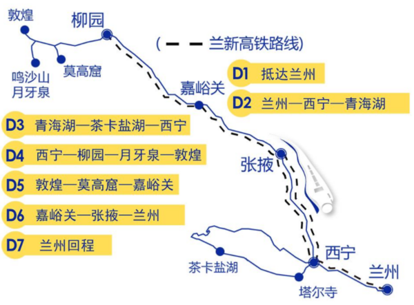 全国多地-兰州+青海7日纯玩团