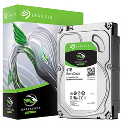 SEAGATE 希捷 酷鱼系列 3TB 7200RPM 64M SATA3 台式机硬盘（ST3000DM008） 