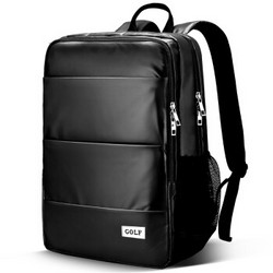 GOLF 高尔夫  防水休闲旅行背包15.6英寸 黑色  英伦版 