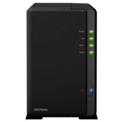 Synology 群晖 DS216play NAS网络存储 3648元 秒杀 赠品 4T硬盘 X2