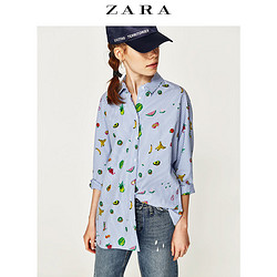 ZARA TRF 女装 水果图案衬衫 02600404403