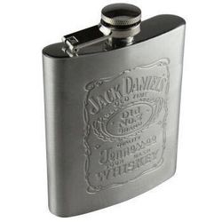 JACK DANIELS 杰克丹尼 便携式不锈钢酒壶 250ml