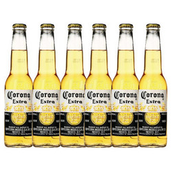 墨西哥原装进口啤酒 科罗娜CORONA EXTRA 特级啤酒小瓶 330ml X 6