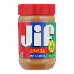 JiF 积富 花生酱（柔滑型）454g/瓶 美国进口