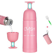 CMSH 草莓生活 创意不锈钢保温杯 380ml 