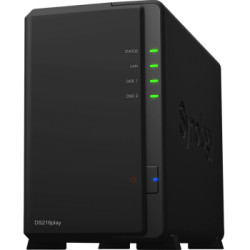 Synology 群晖 DS216play NAS网络存储 赠2块希捷4TB