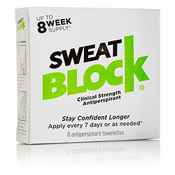 SweatBlock Antiperspirant 医用级 强效止汗贴 8只装