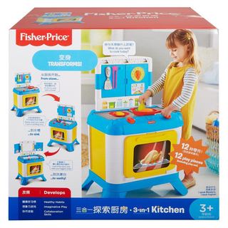 Fisher Price 费雪 FDF06 三合一探索厨房
