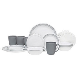 Corelle 康宁餐具 Livingware Dinnerware 神秘灰色 20件套餐具套装