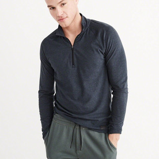 Abercrombie & Fitch Sport Half-Zip 男士半拉链运动T恤