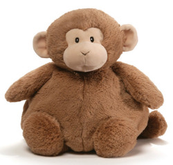 GUND Baby GUND 胖嘟嘟猴子毛绒玩具高10英寸(25cm)