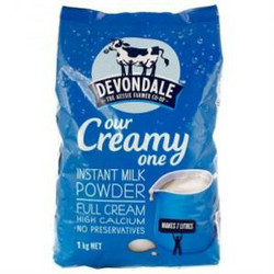 Devondale 德运 高钙全脂中老年学生成人奶粉 1kg 