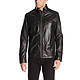 限XL码：COLE HAAN Smooth Leather Moto Jacket 男款羊羔皮夹克
