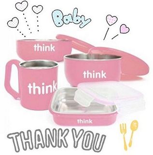  Thinkbaby 辛克宝贝 婴幼儿不锈钢餐具套装