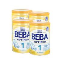 值友专享：Nestle BEBA 贝巴 OptiPro系列 婴幼儿配方奶粉 1段 800g*4罐
