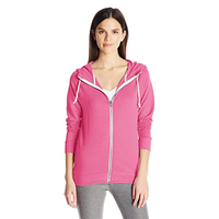 Champion 女士运动拉链连帽衫 粉色