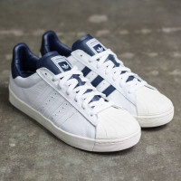 大码福利:adidas 阿迪达斯 Superstar Vulc ADV 男士休闲运动鞋 *2双